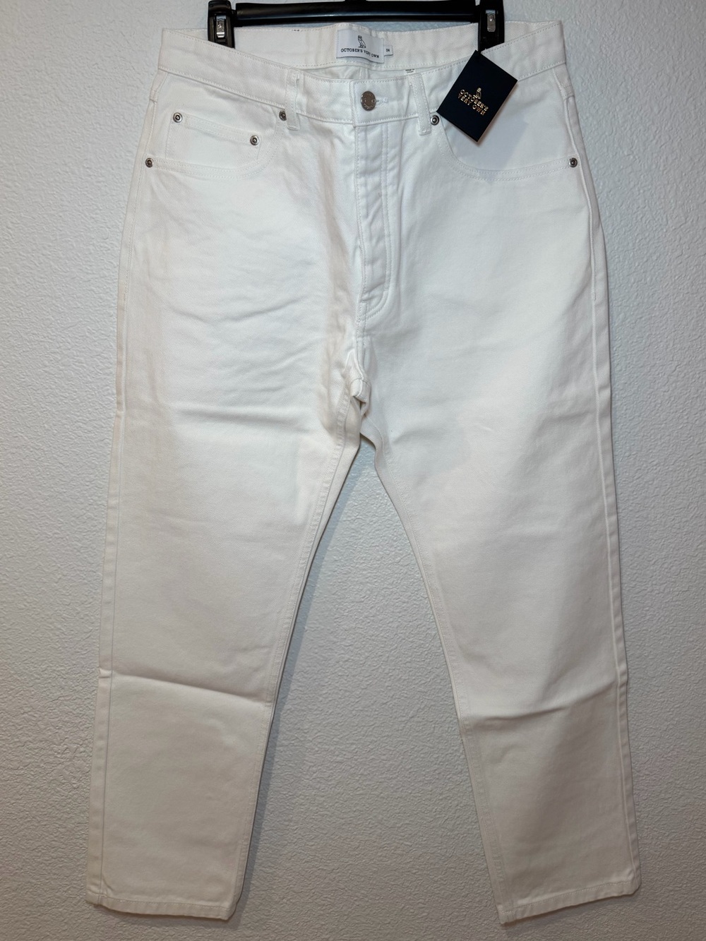 Olympic Skateboarding Team Canada x OVO Paris 2024 White Men's Fit Jeans
